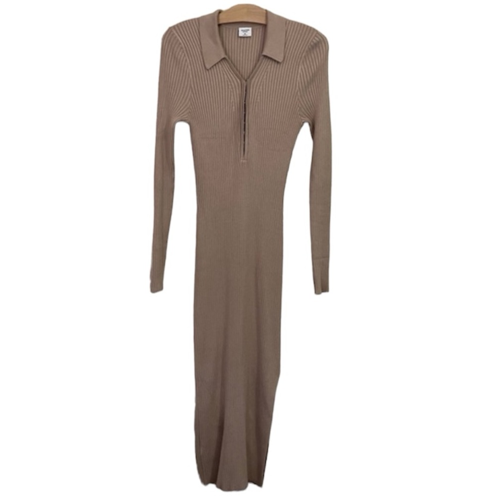 Abercrombie & Fitch Tan Midi Dress